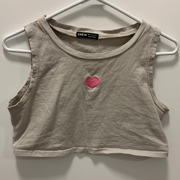 Shein Light Grey Crop - Picture 2 of 2